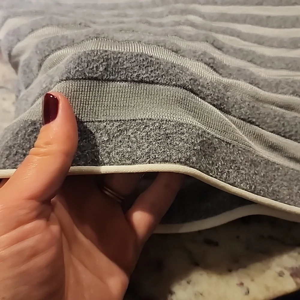 Alexander Wang Bodycon Skirt Engineered Stripe Grey XS - Picture 2 of 9